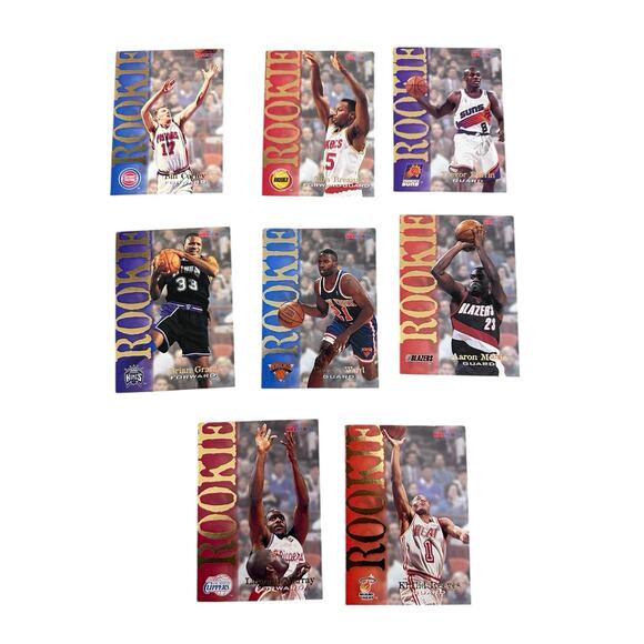1995 Skybox Rookie NBA Hoops Basketball Cards Lot Of 8 - Picture 1 of 9